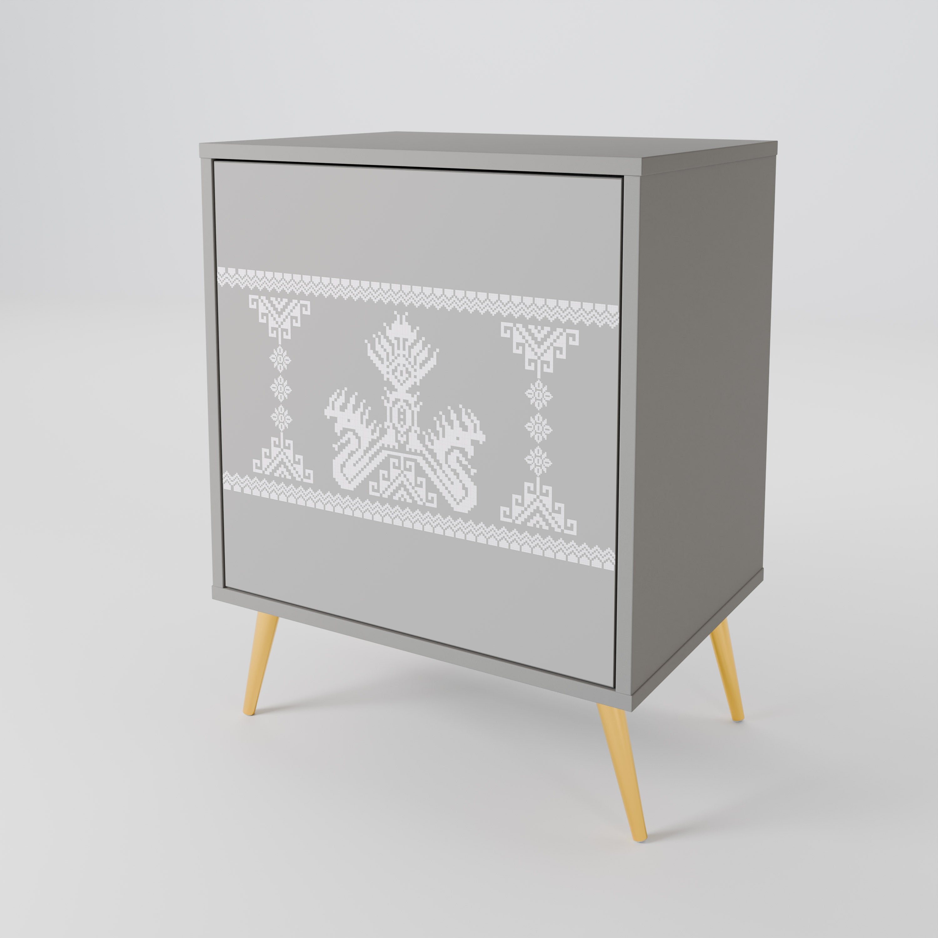 THAI GRAY 1-Door Sideboard