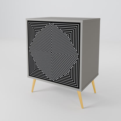 POLYGON ILLUSION Aparador de 1 Porta