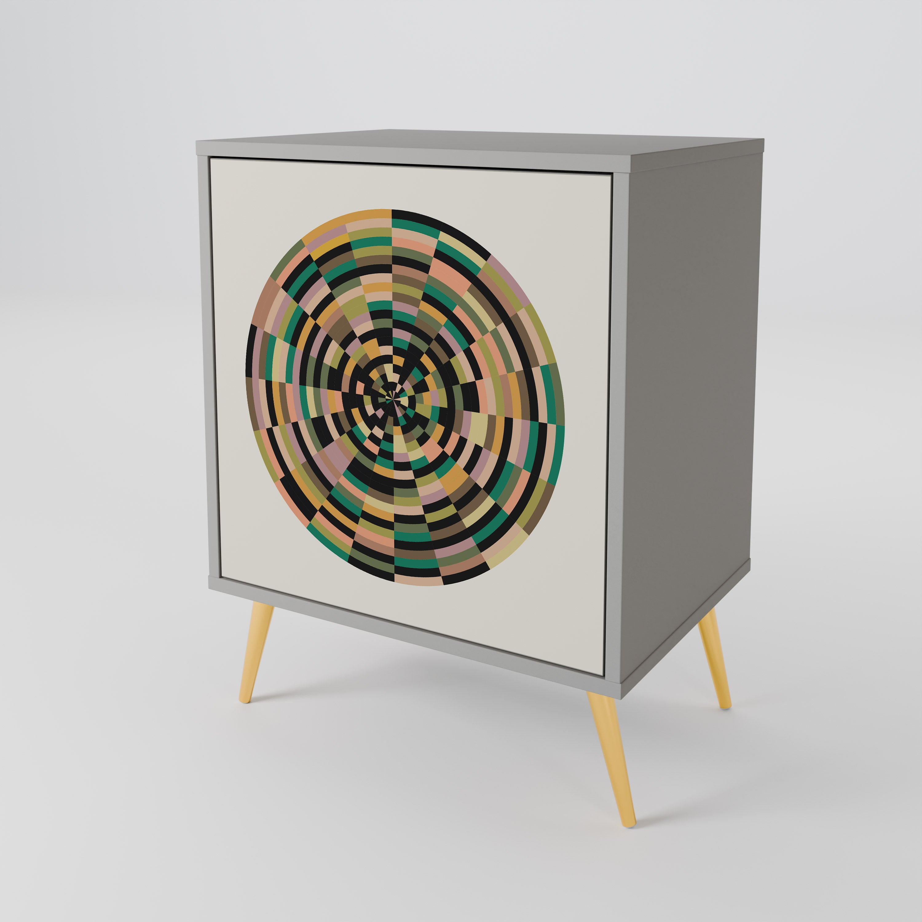 GREEN CIRCLES 1-Door Sideboard