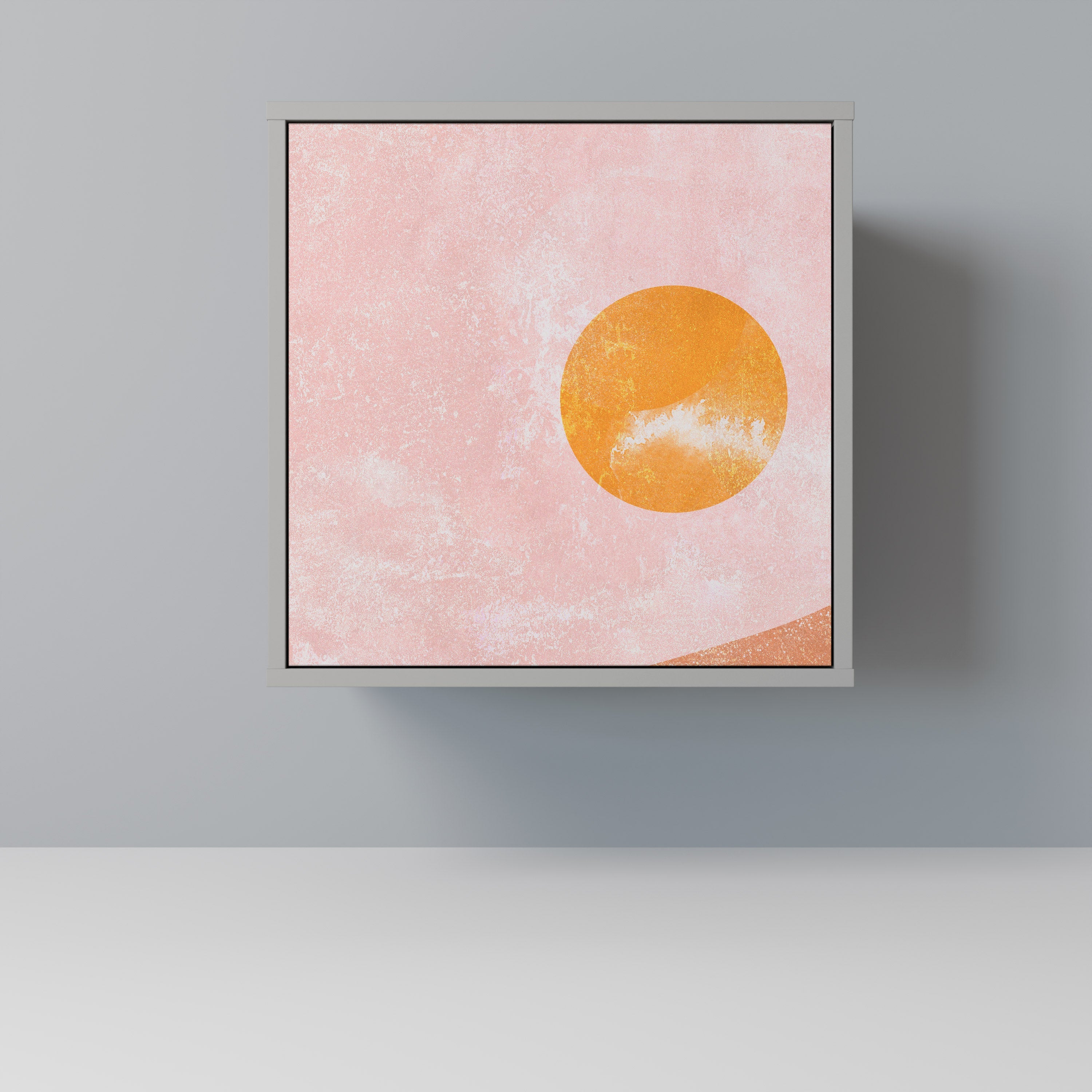 LUMINOUS SUNLIGHT Aparador de 1 Porta em Acabamento Cinzento