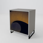 HOLLOW TIME Aparador de 1 Porta em Acabamento Cinzento