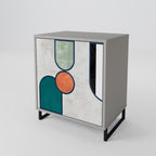 COOL STORY 1-Door Sideboard in Grey Finish