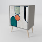 COOL STORY 1-Door Sideboard in Grey Finish