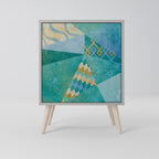 SPECTRUM SPLENDOR Aparador de 1 Porta em Acabamento Cinzento