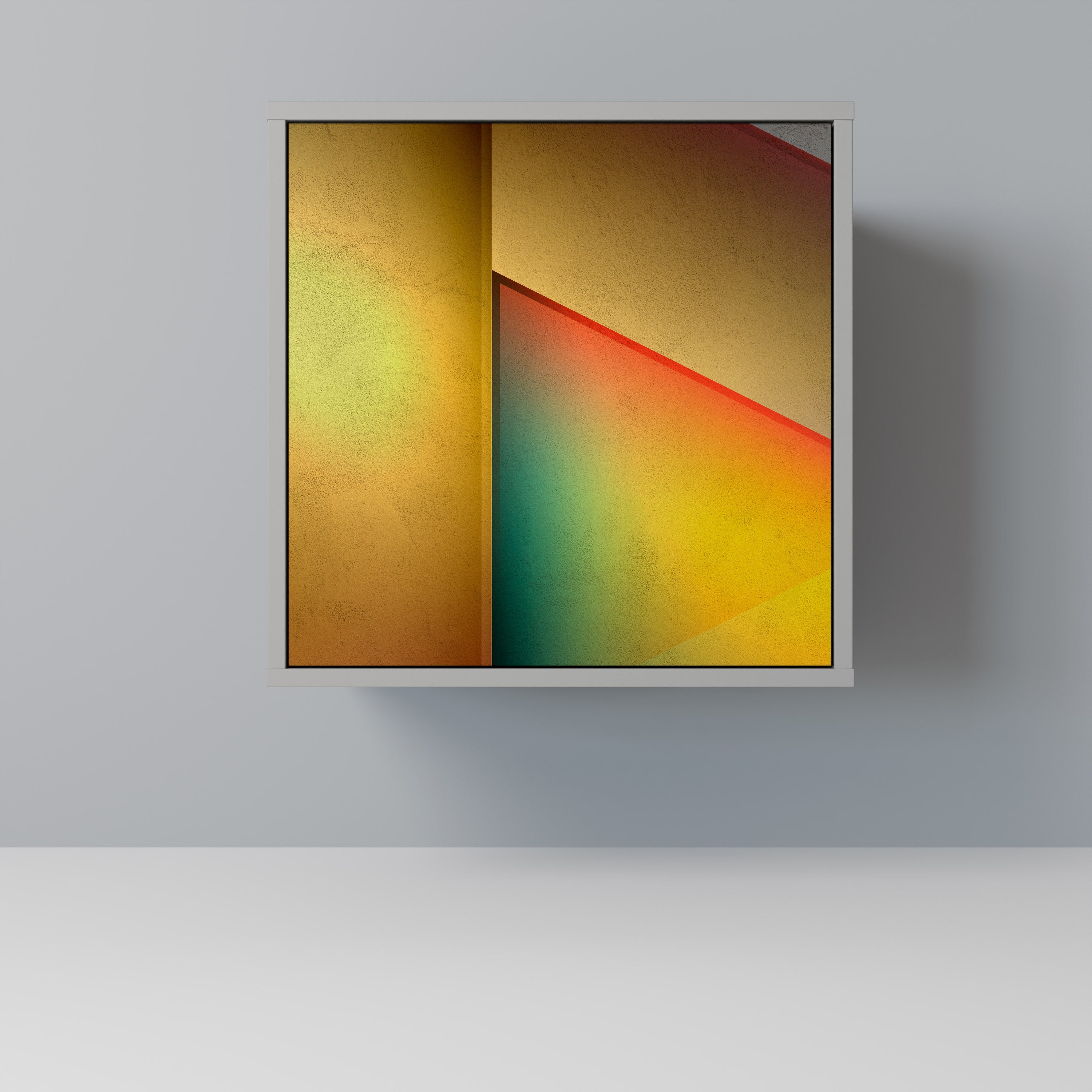 PIERCING SHARPNESS Aparador de 1 Porta em Acabamento Cinzento