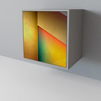 PIERCING SHARPNESS Aparador de 1 Porta em Acabamento Cinzento