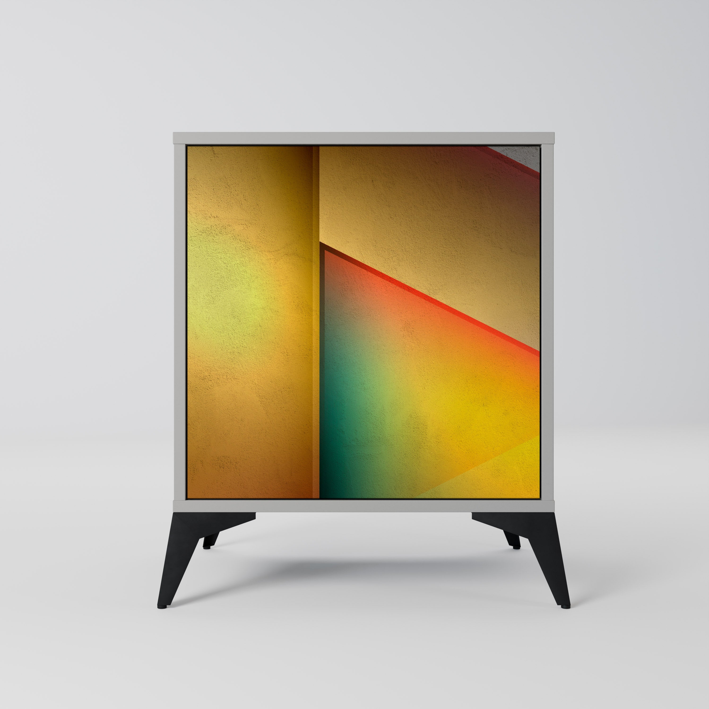 PIERCING SHARPNESS Aparador de 1 Porta em Acabamento Cinzento