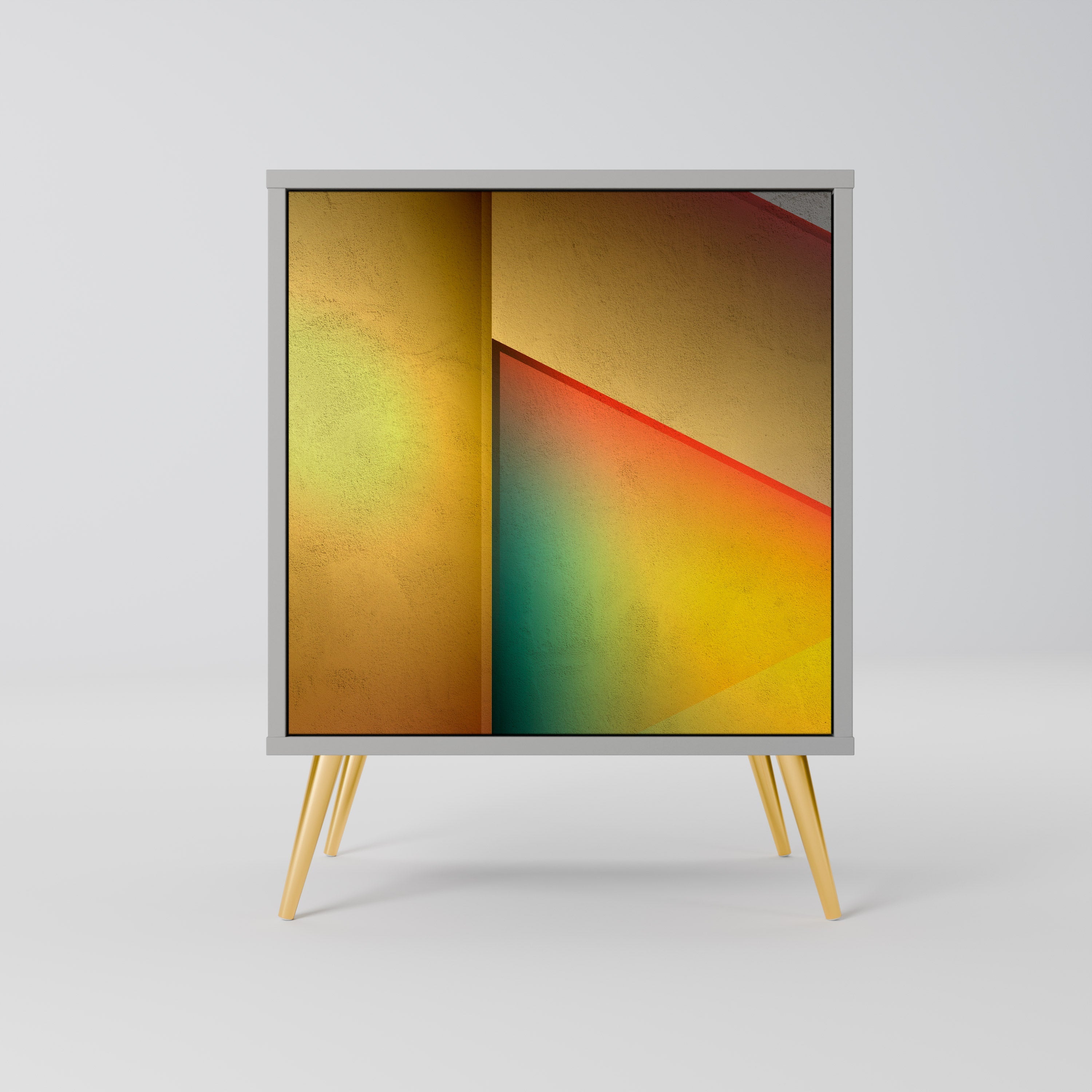 PIERCING SHARPNESS Aparador de 1 Porta em Acabamento Cinzento