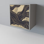 UNIFIED FRAGMENTS Aparador de 1 Porta em Acabamento Cinzento