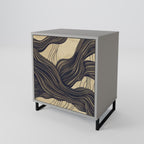 UNIFIED FRAGMENTS Aparador de 1 Porta em Acabamento Cinzento