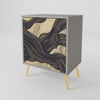 UNIFIED FRAGMENTS Aparador de 1 Porta em Acabamento Cinzento