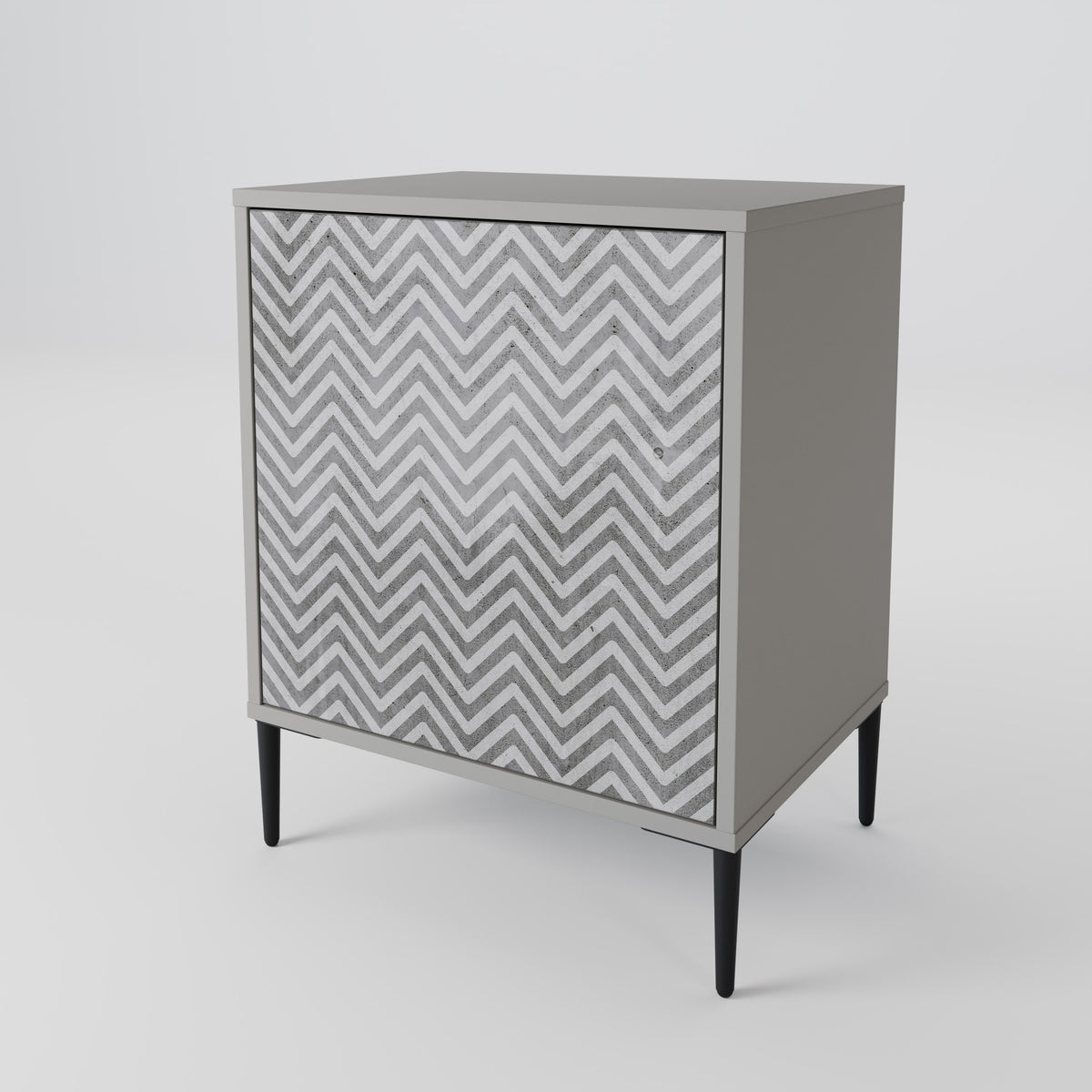 CONCRETE ZIG ZAG Aparador de 1 Porta