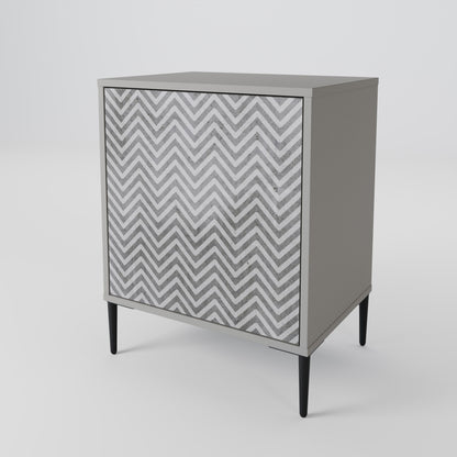 CONCRETE ZIG ZAG Aparador de 1 Porta