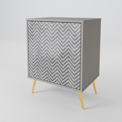 CONCRETE ZIG ZAG Aparador de 1 Porta