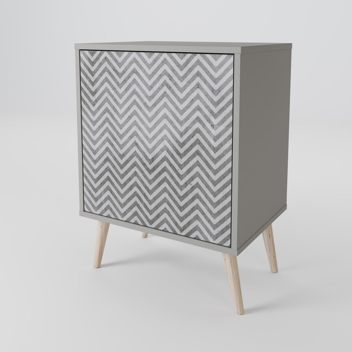 CONCRETE ZIG ZAG Aparador de 1 Porta