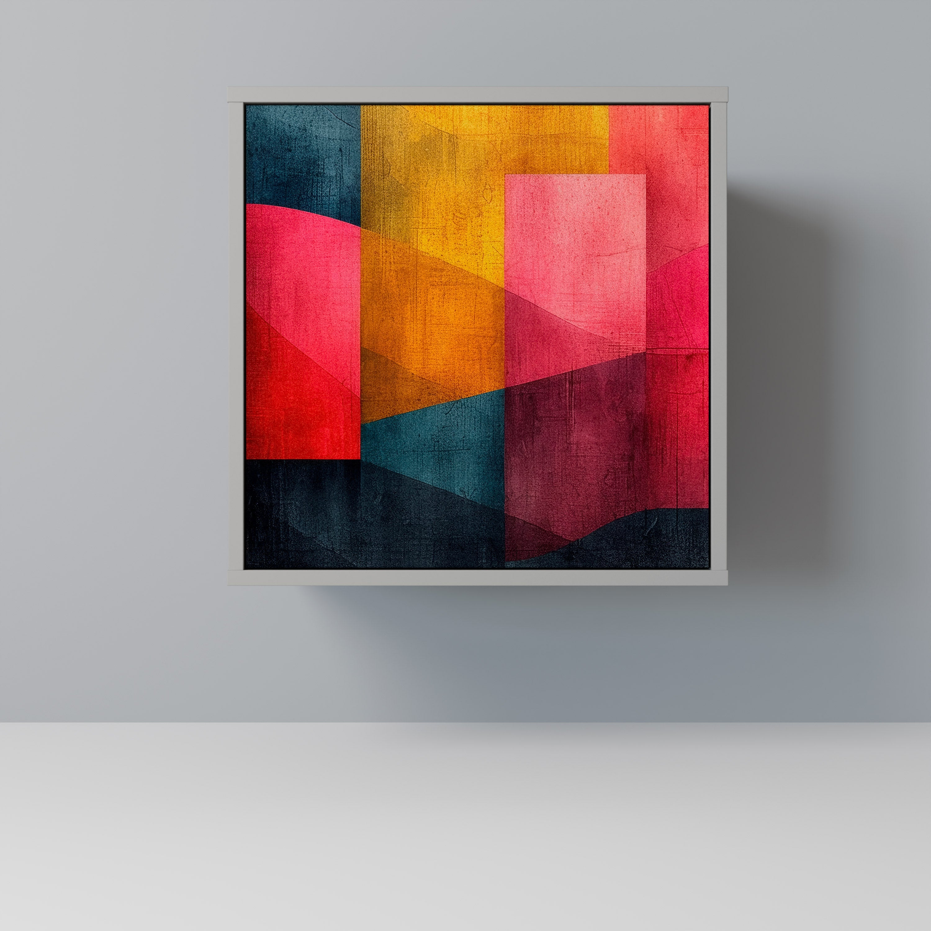 COLORFUL SOUNDS Aparador de 1 Porta em Acabamento Cinzento