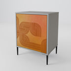 STRENGTHENING RELATION 1-Door Sideboard in Grey Finish