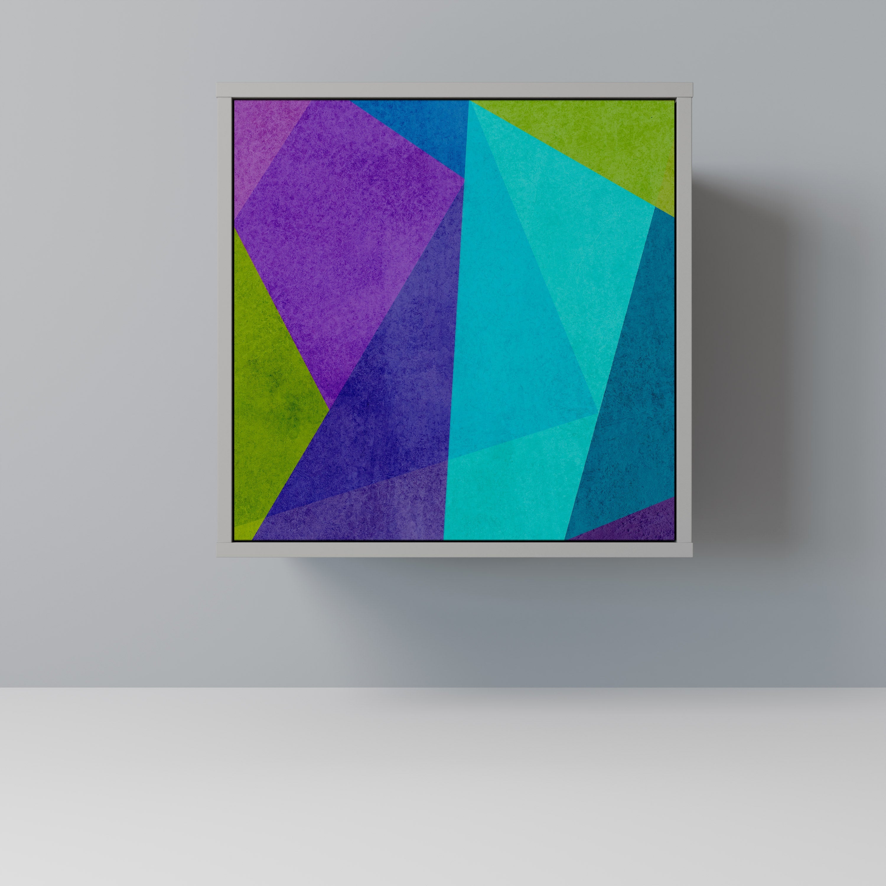 COLD SHOWCASE 1-Door Sideboard in Grey Finish