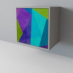 COLD SHOWCASE 1-Door Sideboard in Grey Finish