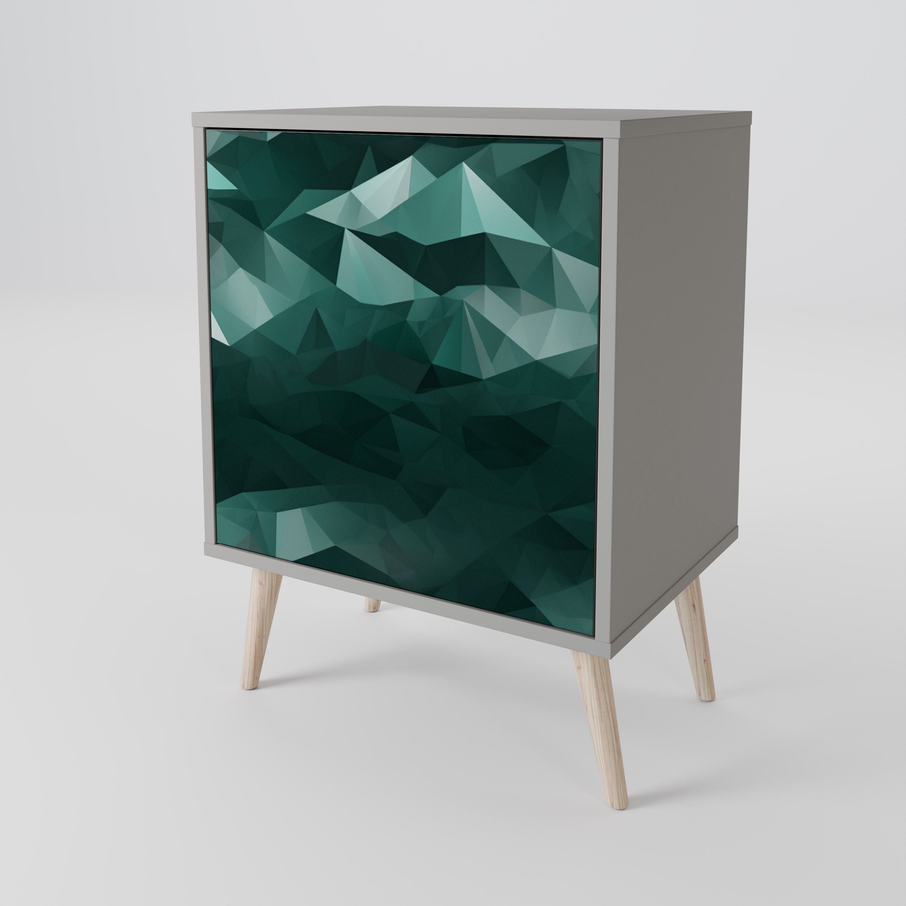 POLYGONAL FLOATING Aparador de 1 Porta