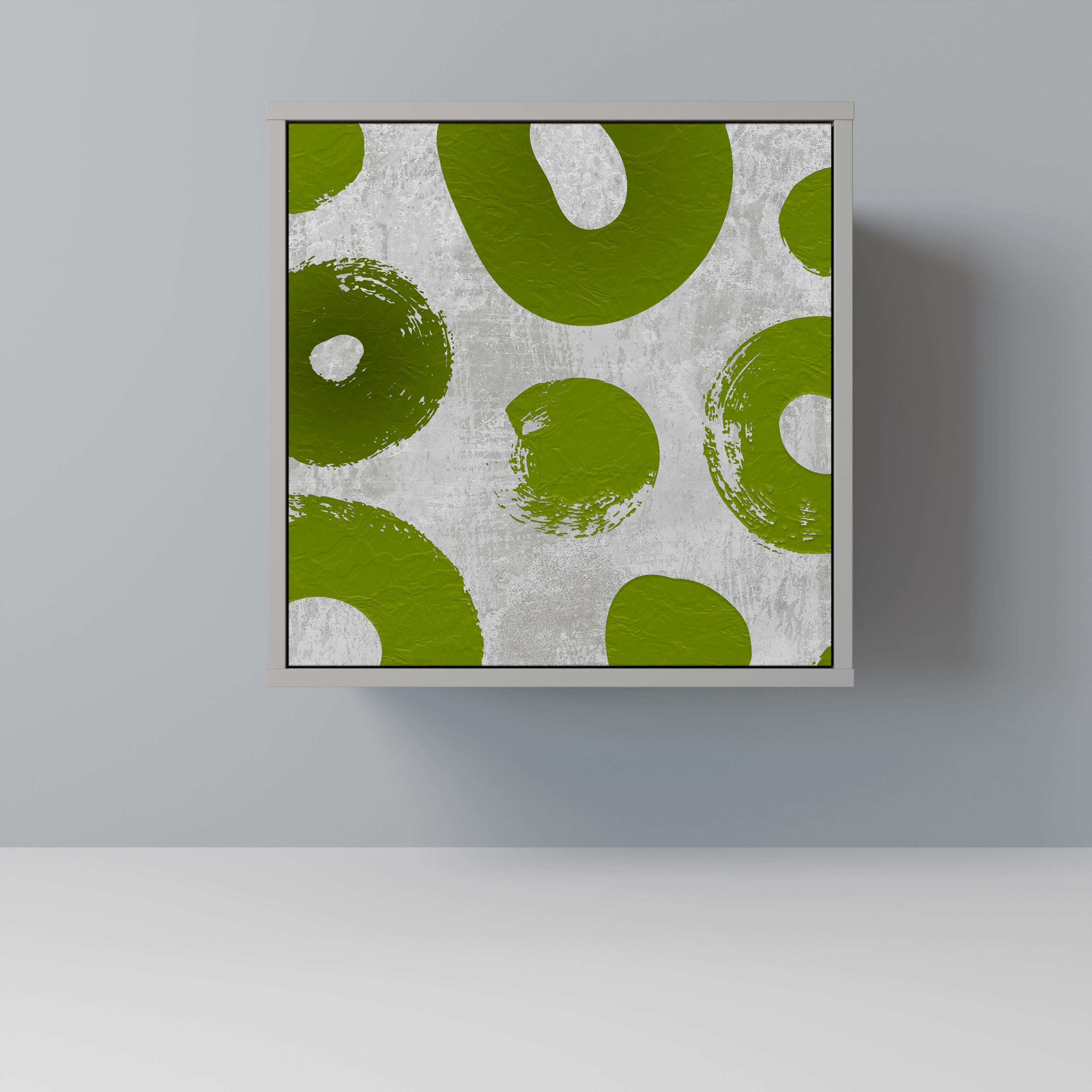 GREEN RHAPSODY Aparador de 1 Porta em Acabamento Cinzento