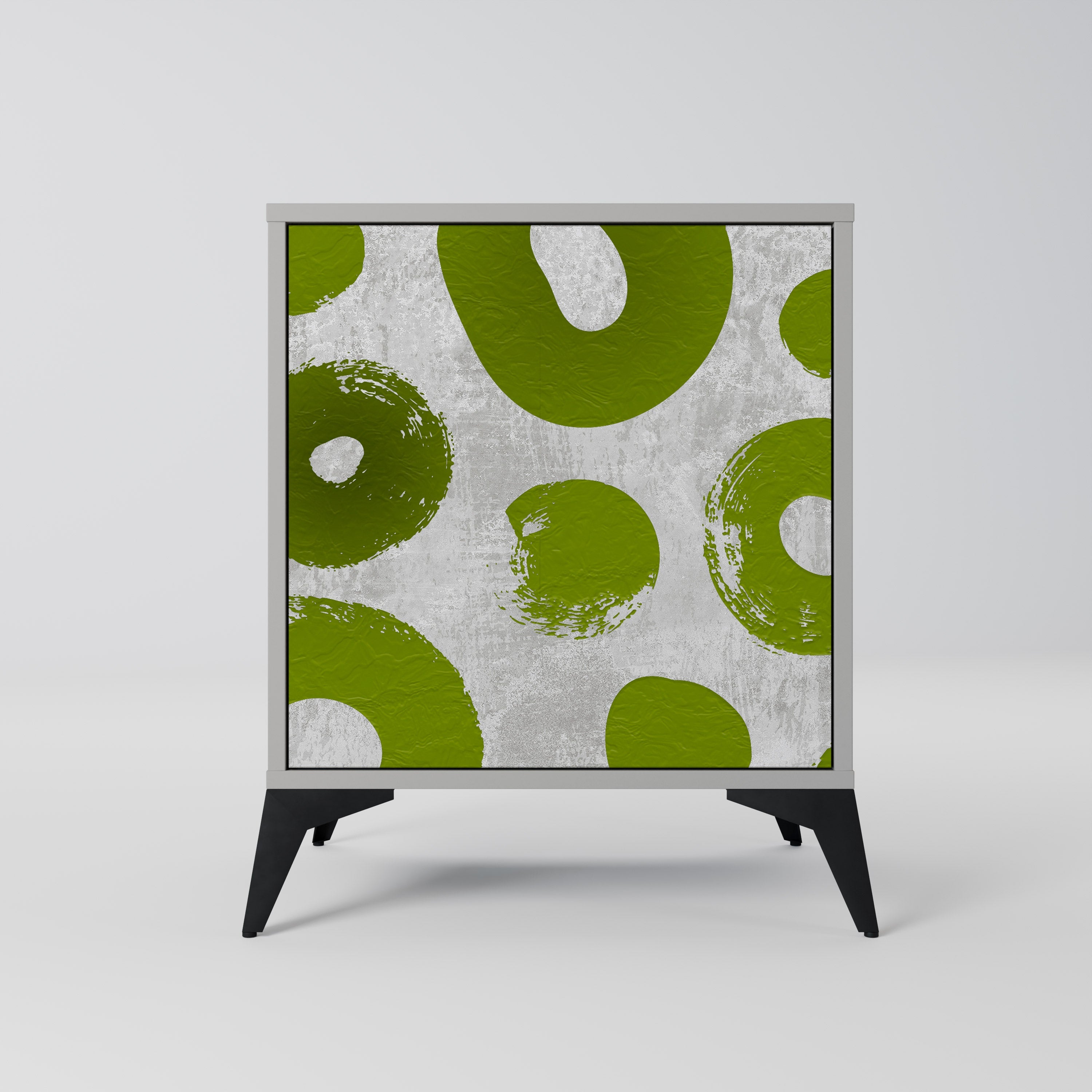 GREEN RHAPSODY Aparador de 1 Porta em Acabamento Cinzento