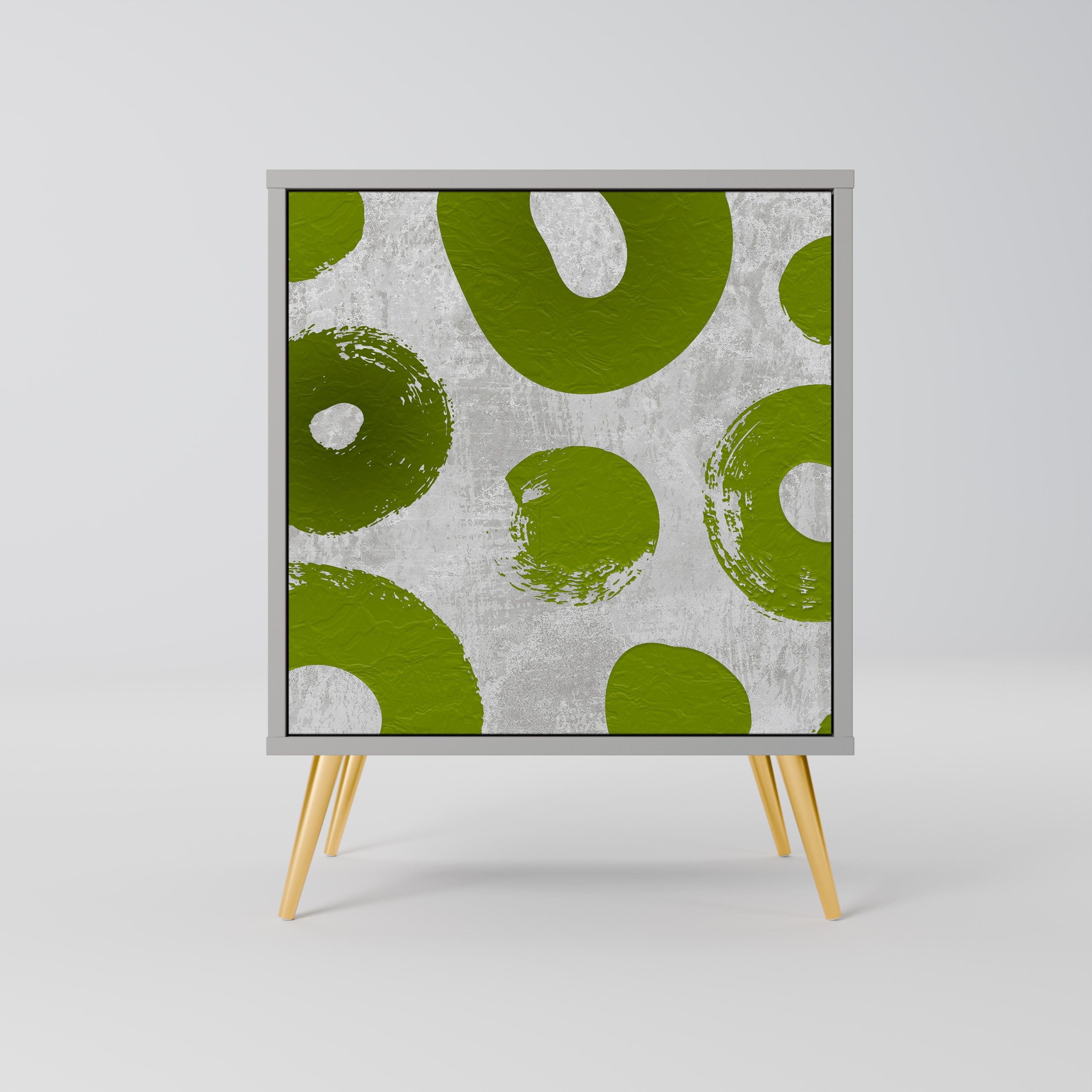 GREEN RHAPSODY Aparador de 1 Porta em Acabamento Cinzento