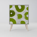 GREEN RHAPSODY Aparador de 1 Porta em Acabamento Cinzento