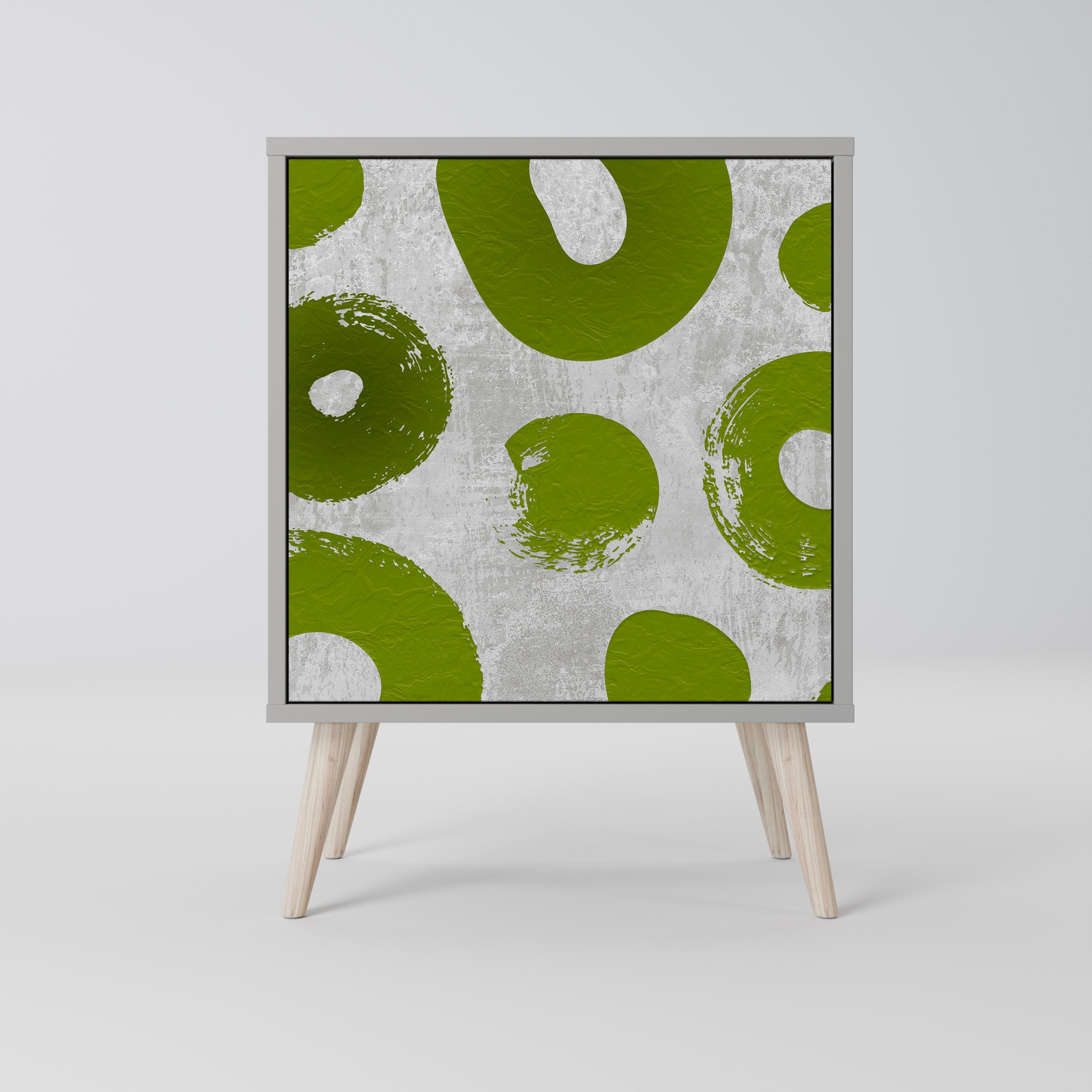 GREEN RHAPSODY Aparador de 1 Porta em Acabamento Cinzento