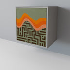 SIMPLE SOLUTIONS 1-Door Sideboard in Grey Finish