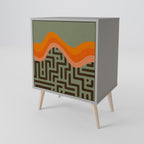 SIMPLE SOLUTIONS 1-Door Sideboard in Grey Finish