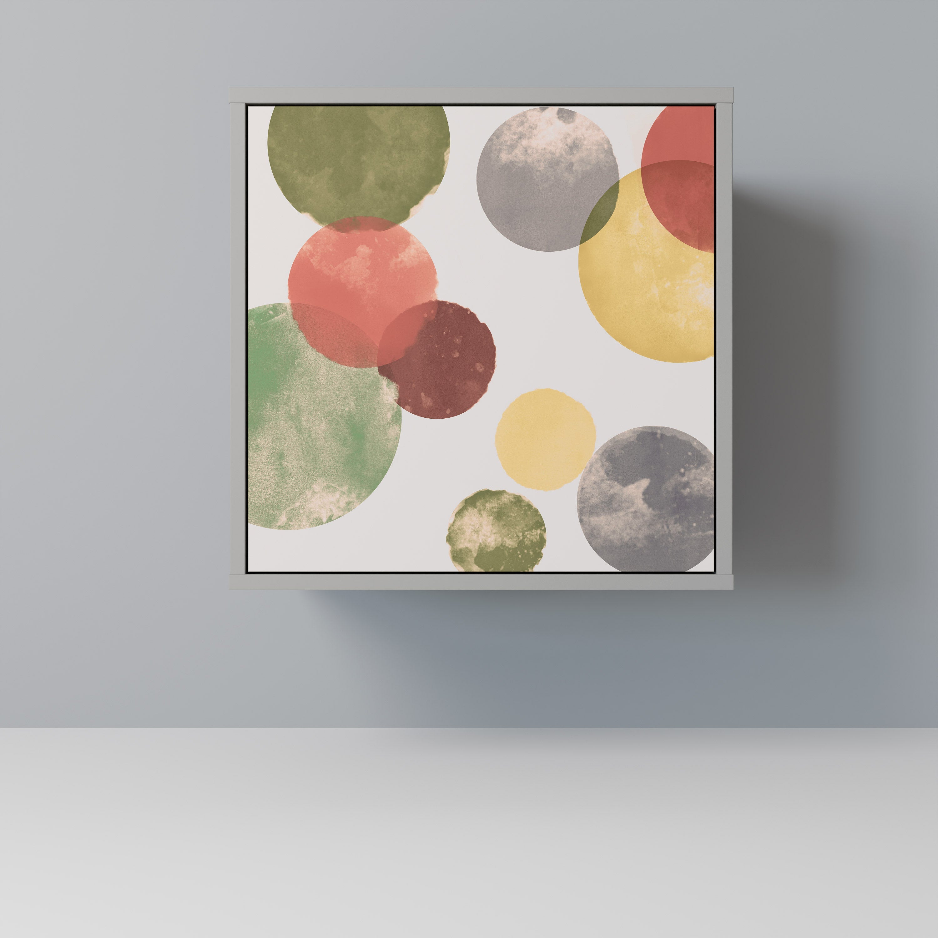 FLEETING HAPPINESS 1-Door Sideboard in Grey Finish