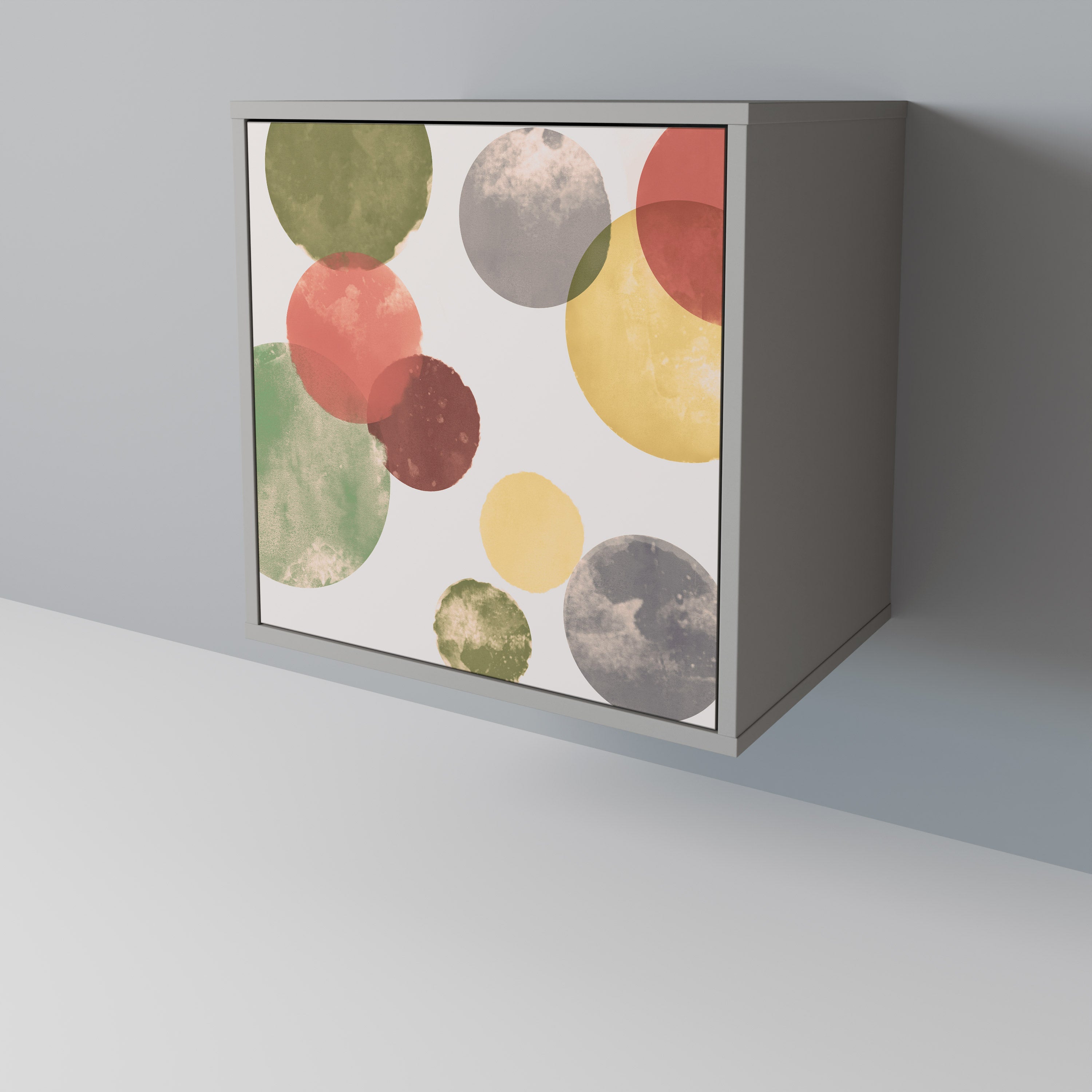 FLEETING HAPPINESS 1-Door Sideboard in Grey Finish