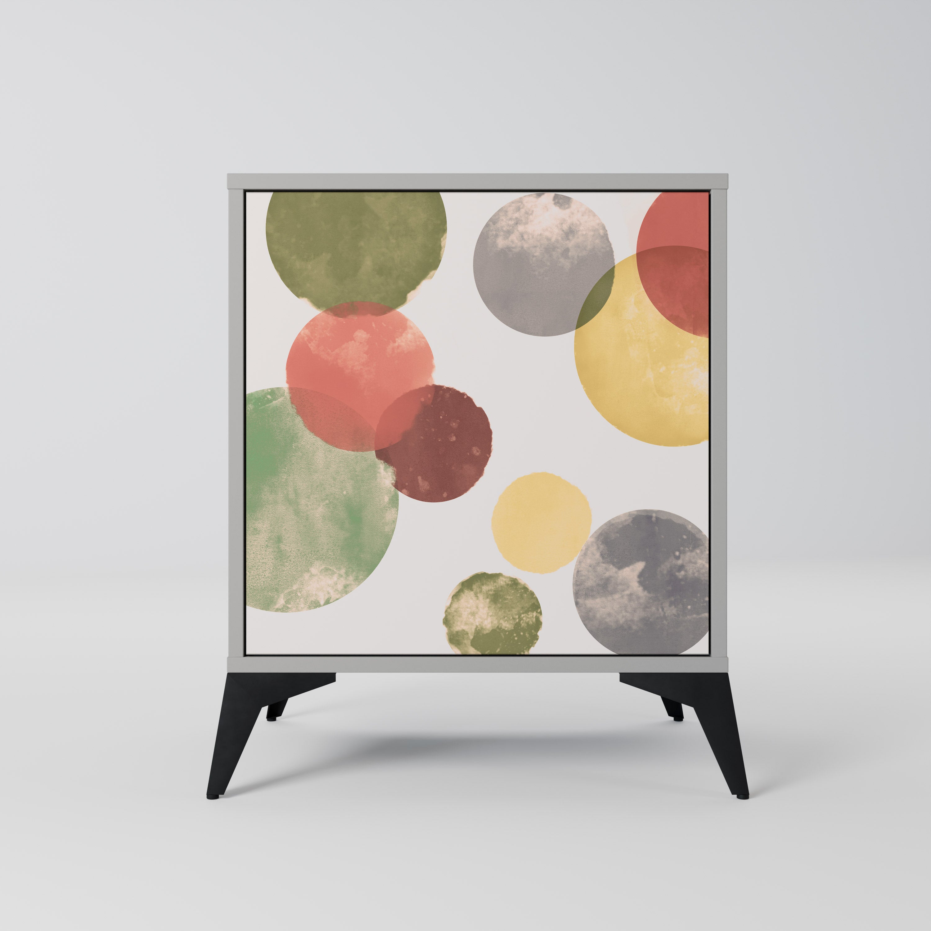 FLEETING HAPPINESS 1-Door Sideboard in Grey Finish