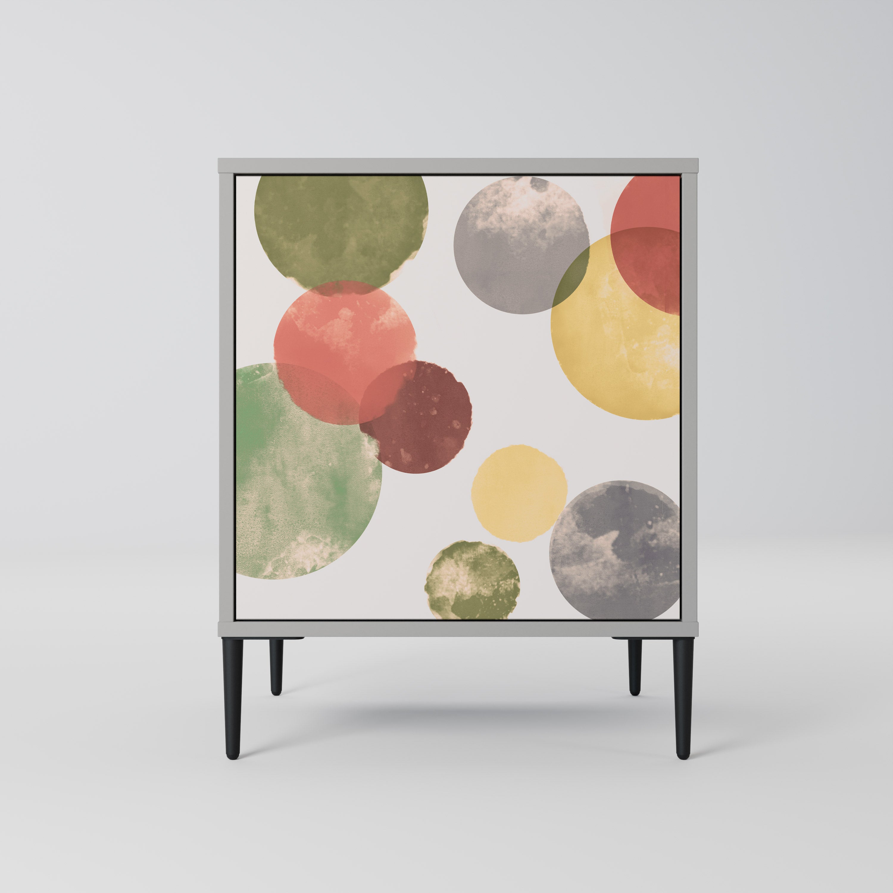 FLEETING HAPPINESS 1-Door Sideboard in Grey Finish