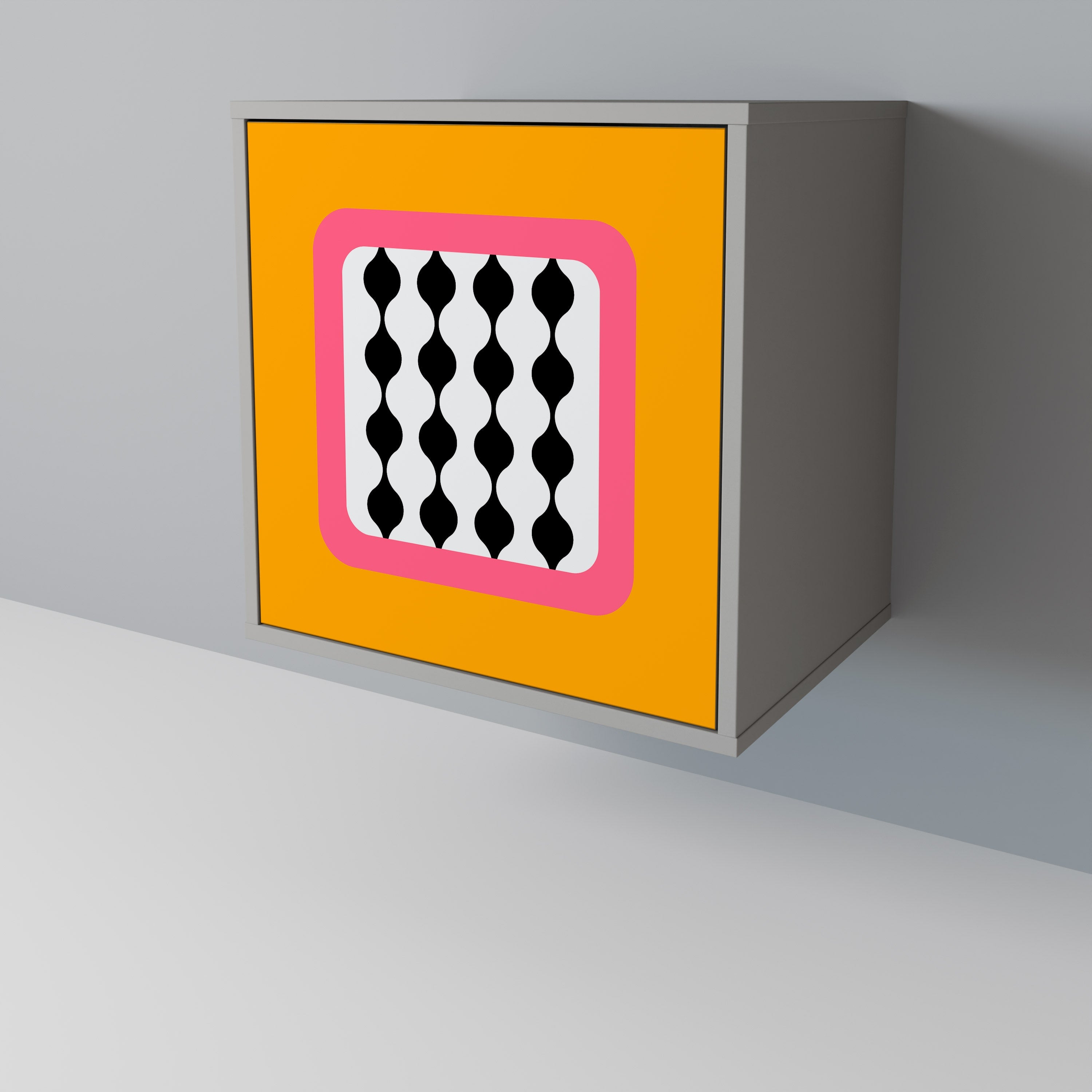 TEARS IN HEAVEN 1-Door Sideboard in Grey Finish