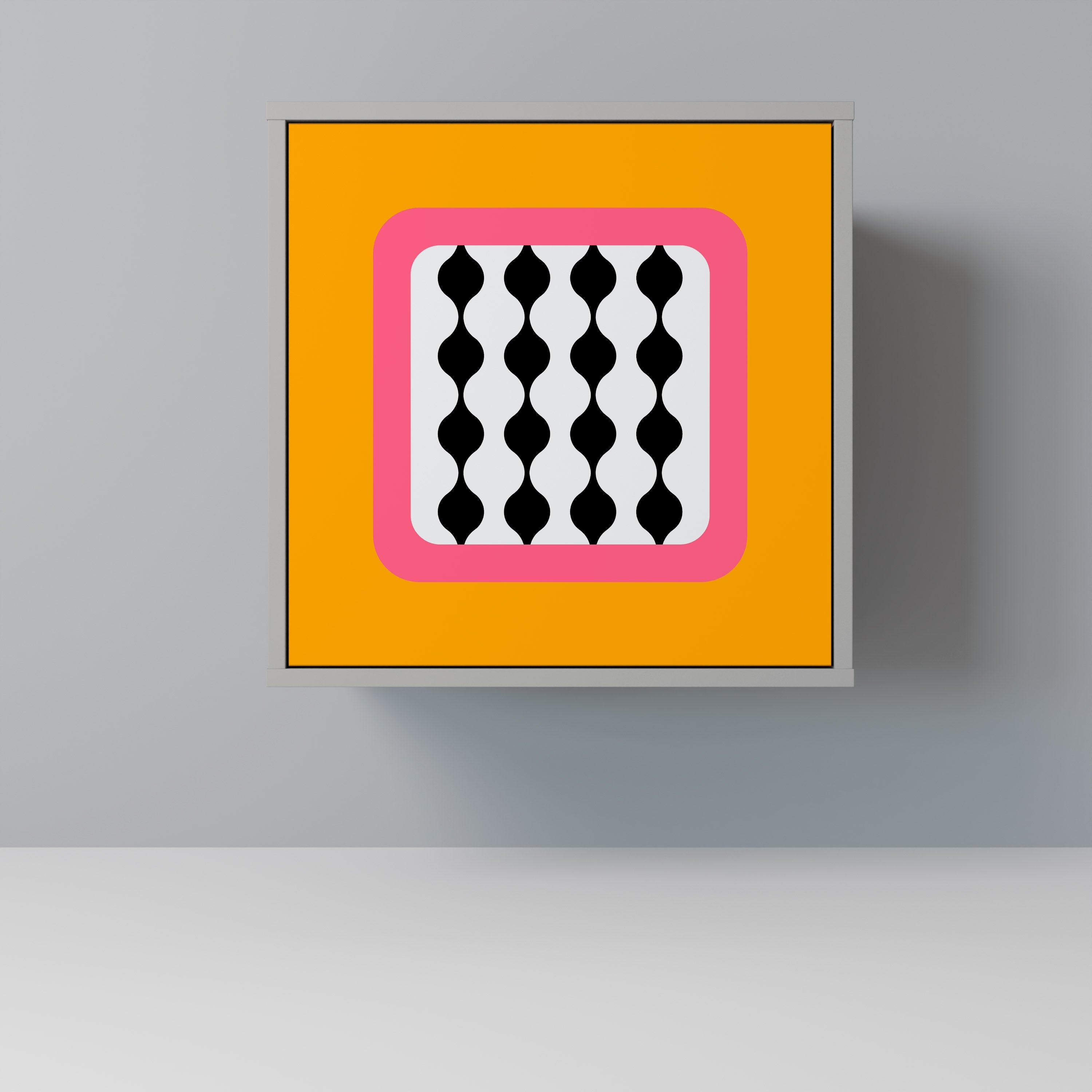 TEARS IN HEAVEN Aparador de 1 Porta em Acabamento Cinzento