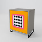 TEARS IN HEAVEN 1-Door Sideboard in Grey Finish