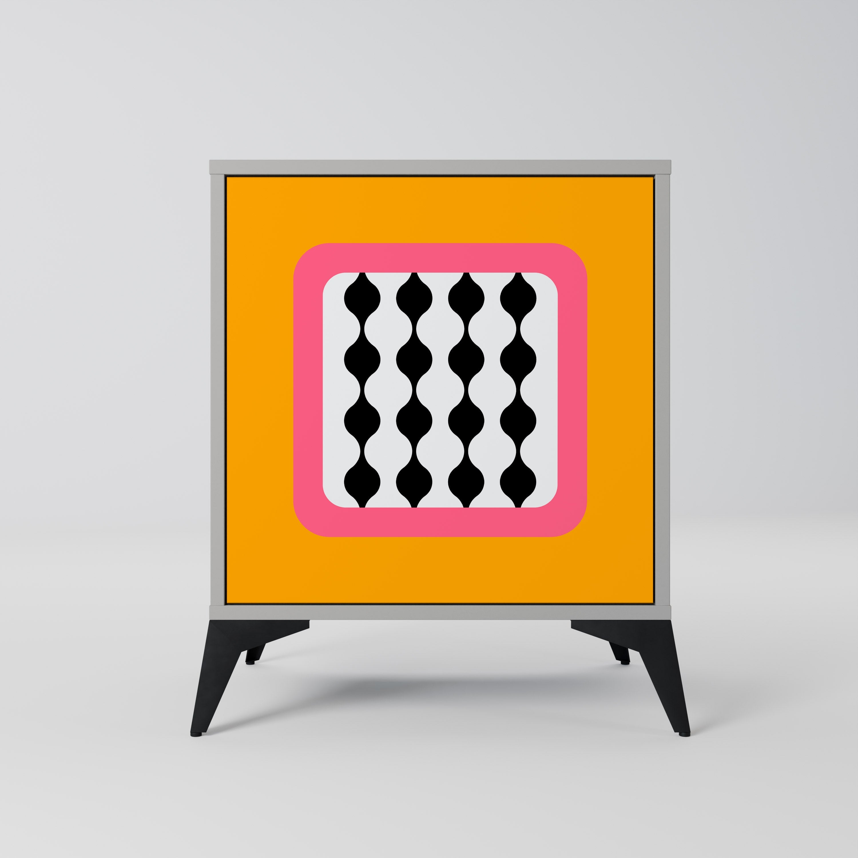 TEARS IN HEAVEN Aparador de 1 Porta em Acabamento Cinzento