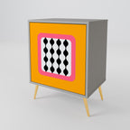 TEARS IN HEAVEN 1-Door Sideboard in Grey Finish