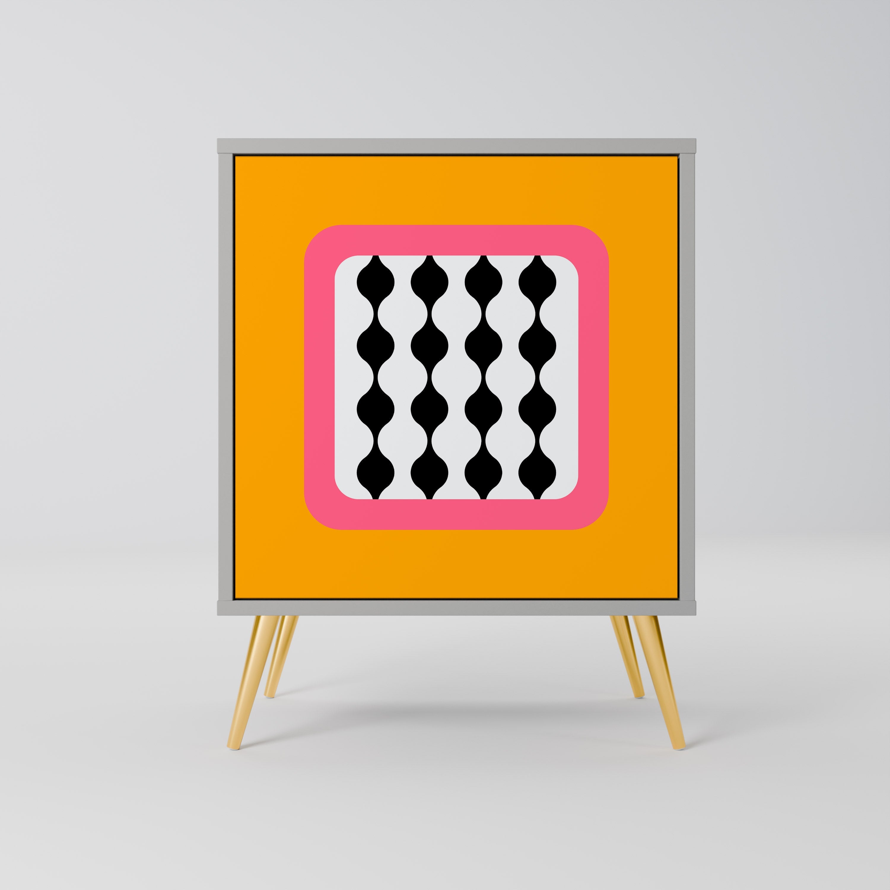 TEARS IN HEAVEN Aparador de 1 Porta em Acabamento Cinzento