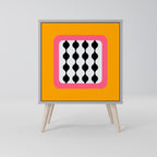 TEARS IN HEAVEN 1-Door Sideboard in Grey Finish