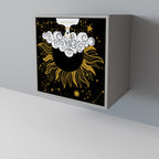 STELLAR CONSTELLATIONS Aparador de 1 Porta em Acabamento Cinzento