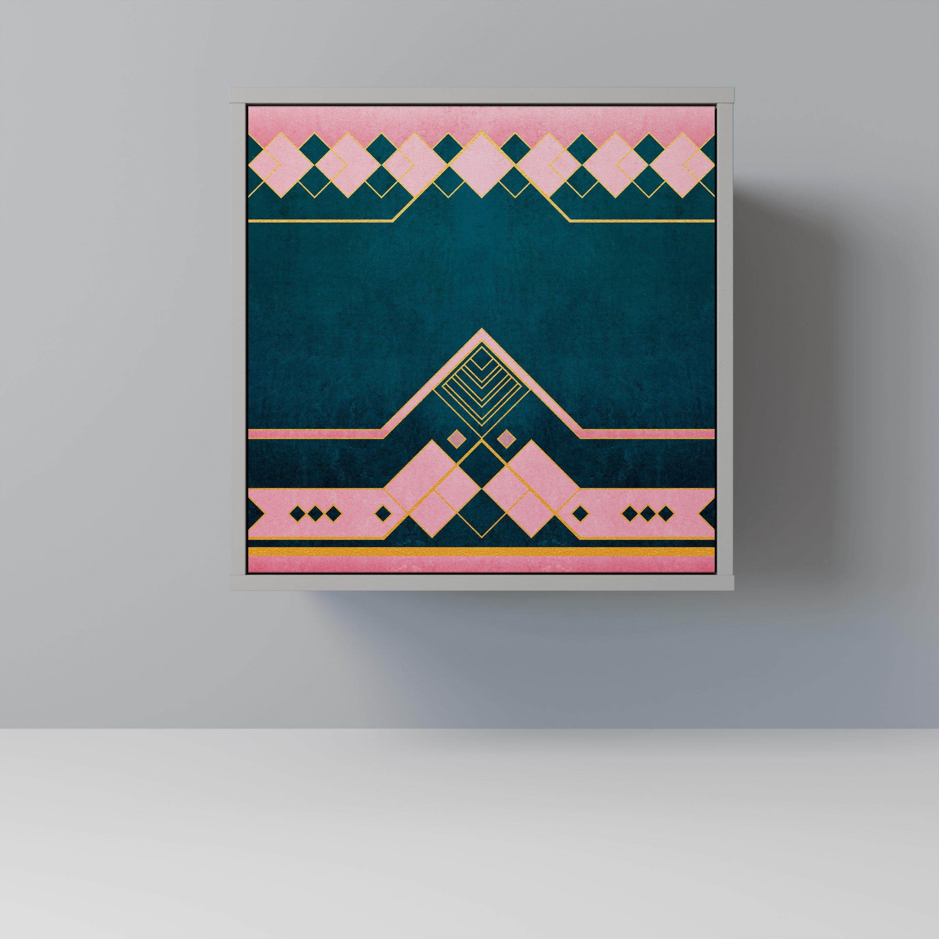 ROYAL COMPOSITION 1-Door Sideboard in Grey Finish