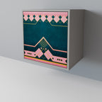 ROYAL COMPOSITION 1-Door Sideboard in Grey Finish