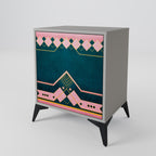 ROYAL COMPOSITION 1-Door Sideboard in Grey Finish