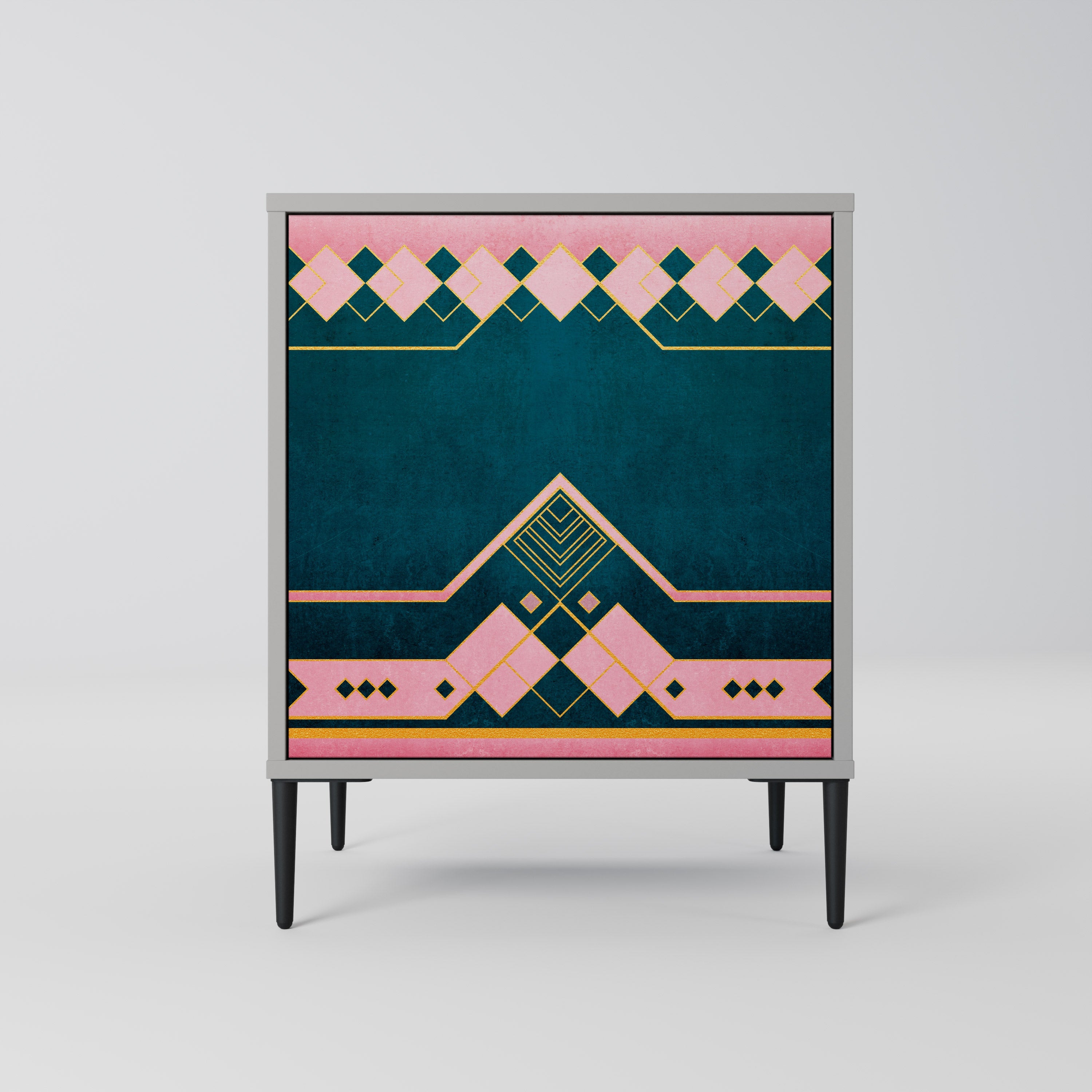 ROYAL COMPOSITION 1-Door Sideboard in Grey Finish