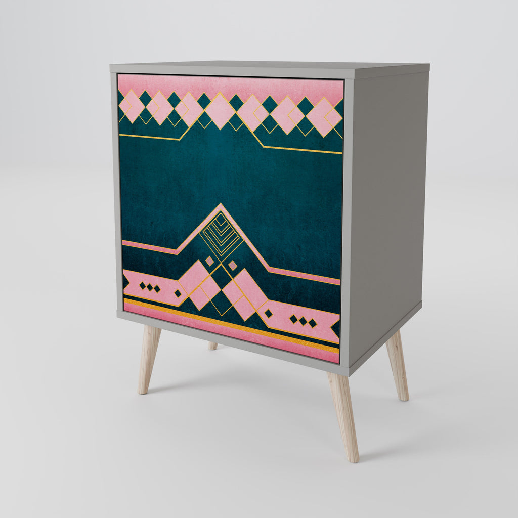 ROYAL COMPOSITION 1-Door Sideboard in Grey Finish