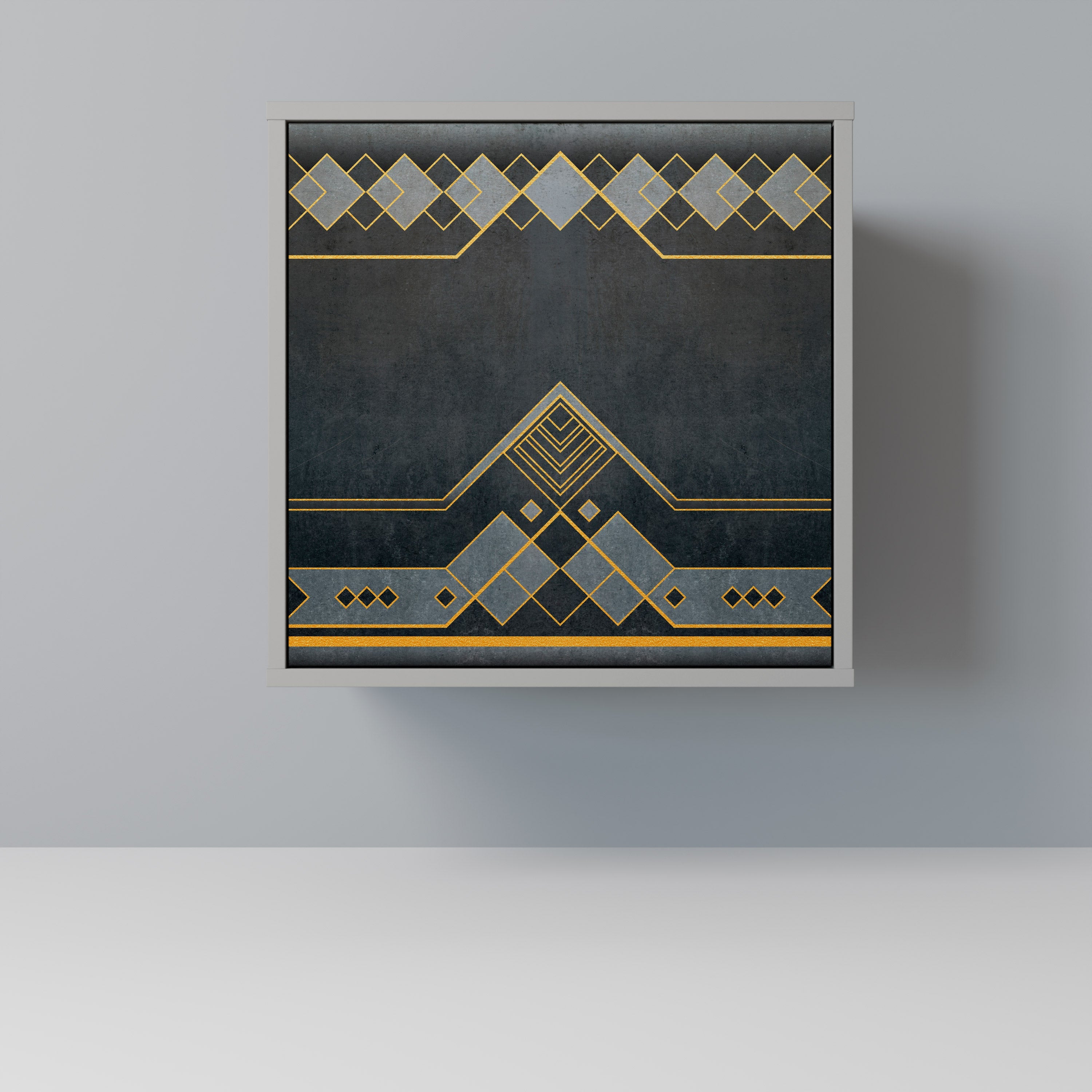 ROYAL ORDINARINESS 1-Door Sideboard in Grey Finish