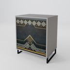 ROYAL ORDINARINESS 1-Door Sideboard in Grey Finish